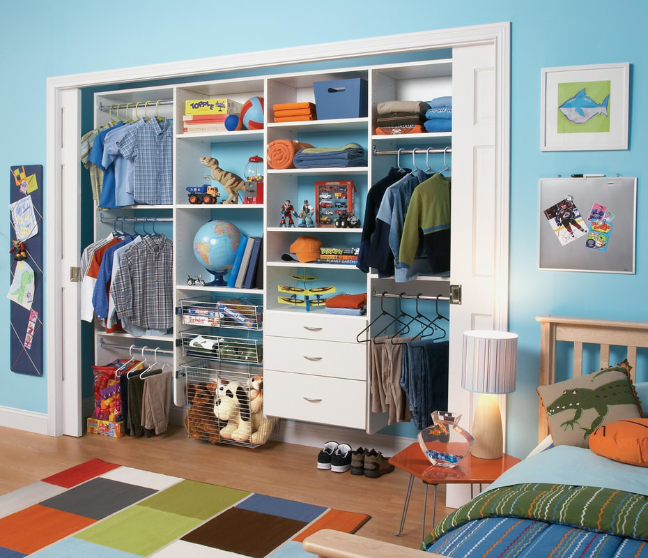 Atlanta custom closets for kids and guest rooms.